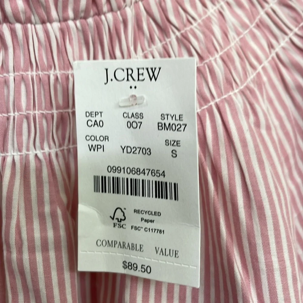 J. Crew Pink Striped Blouse - Picture 4 of 10